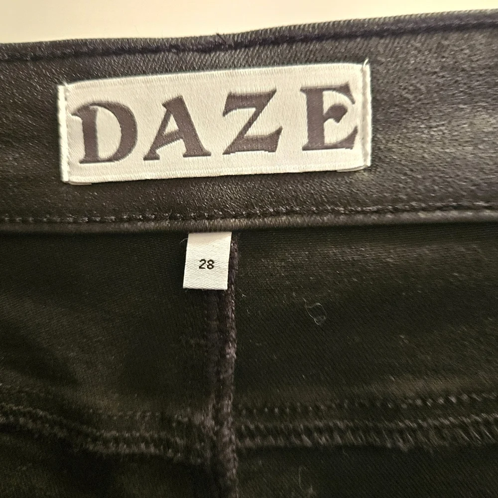 Womens Black Coated Denim Jeans - Picture 4 of 4